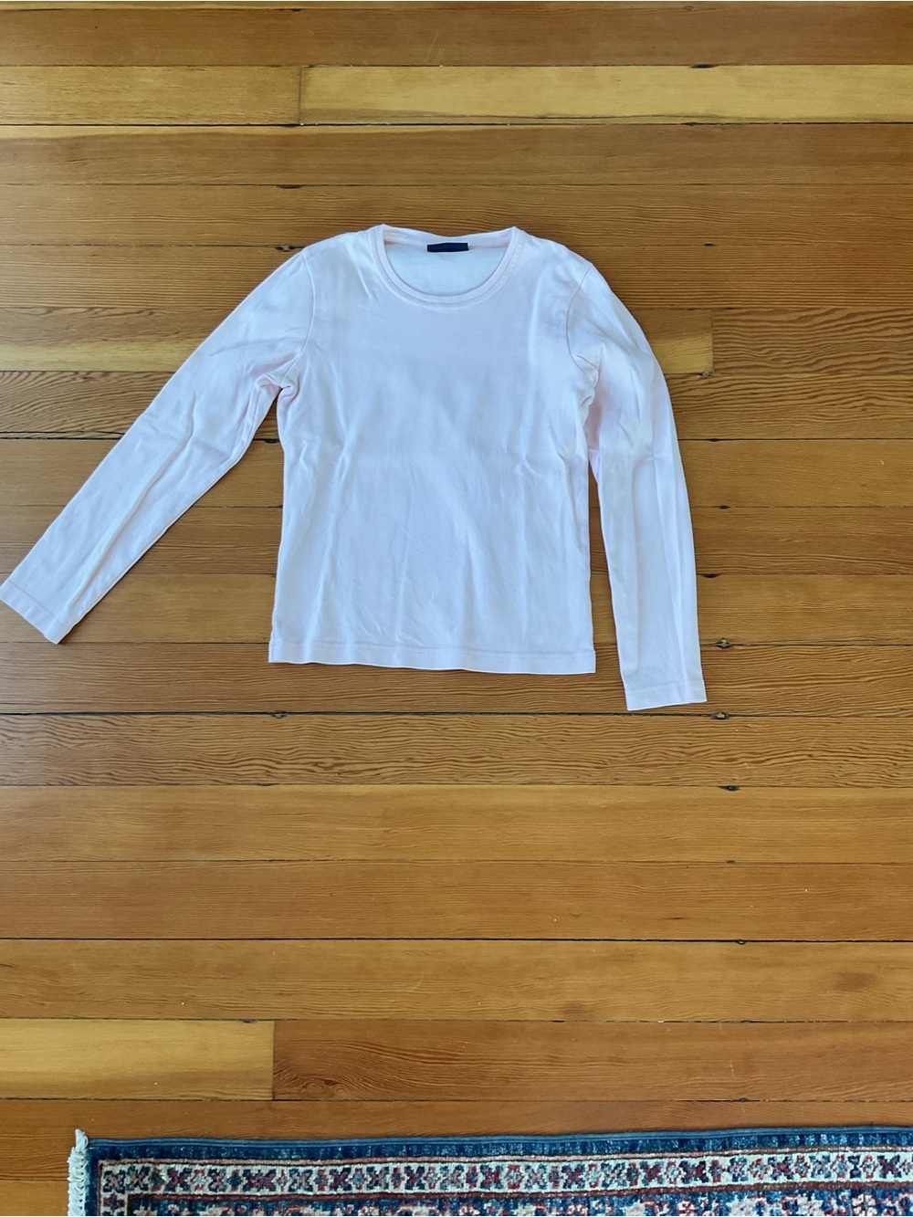 Saint James Light Pink Long-Sleeve Crewneck Top